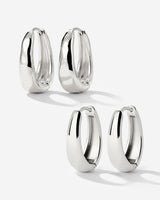 Hammered Seeker Hoop Bundle Small