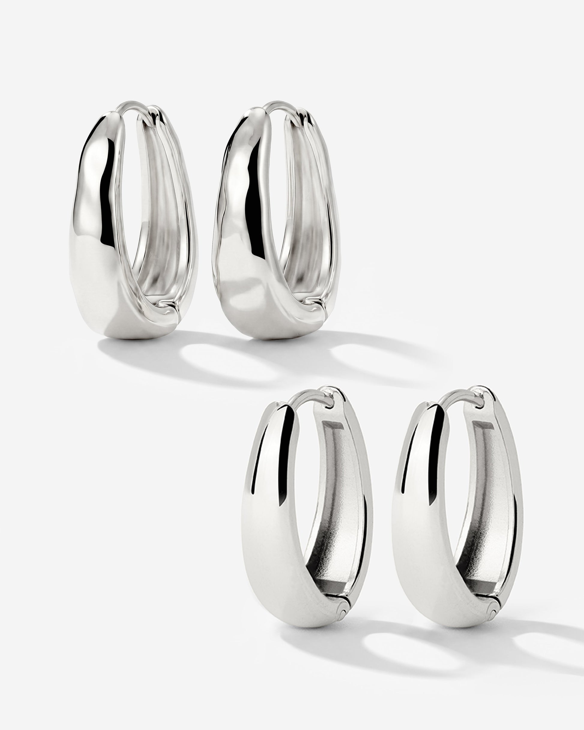 Hammered Seeker Hoop Bundle Small