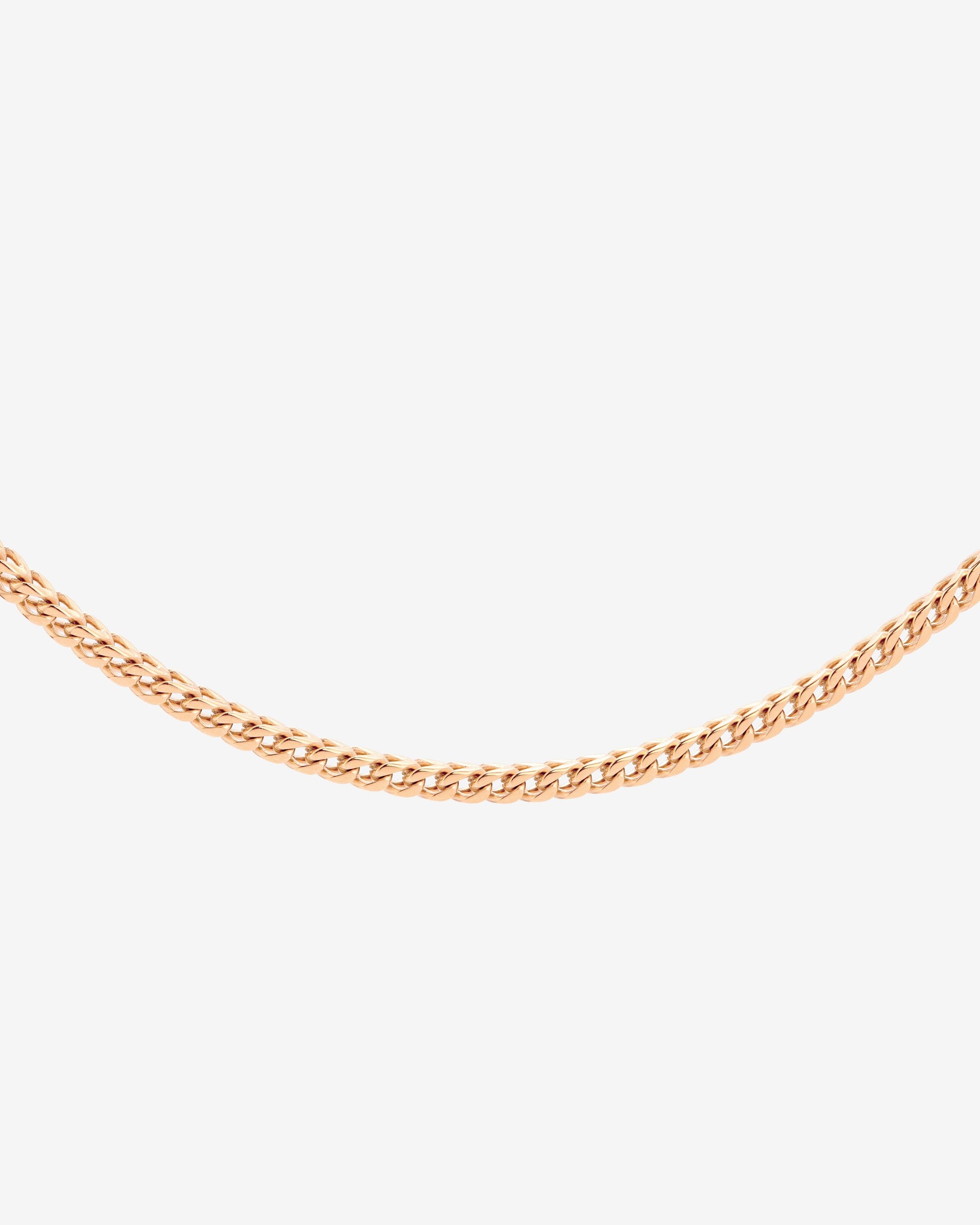 Spiga Chain Necklace Rose Gold