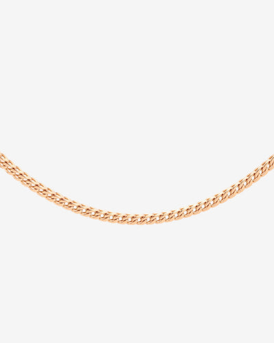Spiga Chain Necklace Rose Gold
