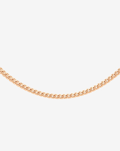 Spiga Chain Necklace Rose Gold