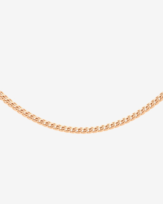 Spiga Chain Necklace Rose Gold