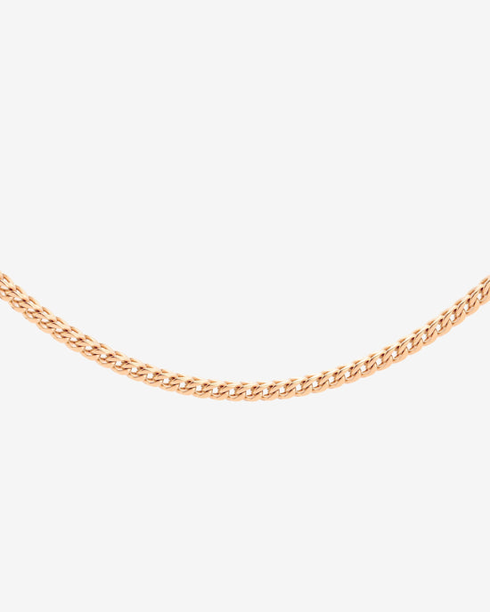 Spiga Chain Necklace Rose Gold