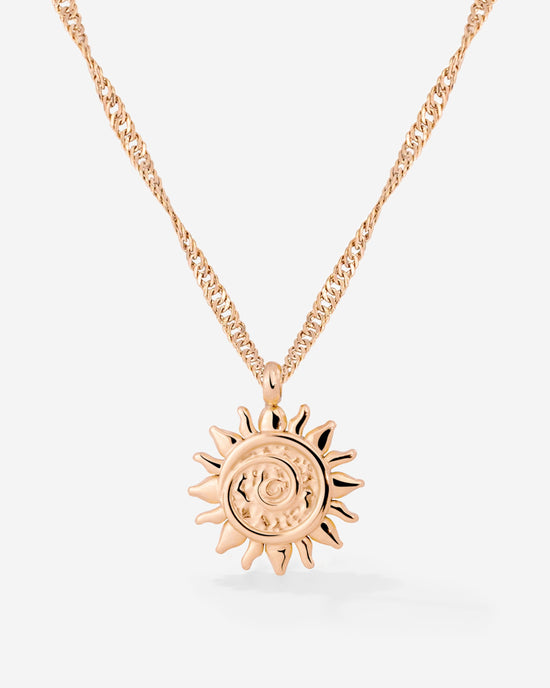 Sunny Swirl Necklace Rose Gold