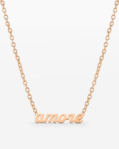 Amore Mio Necklace Rose Gold