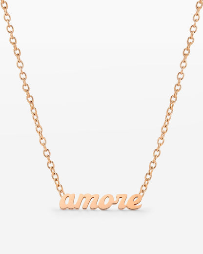 Amore Mio Necklace Rose Gold