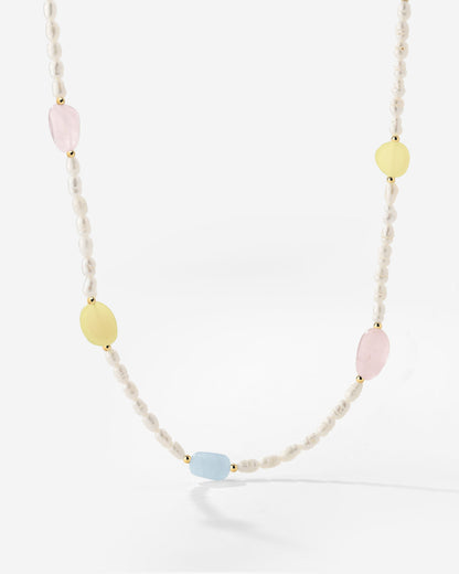 Spring Pastels Necklace Gold