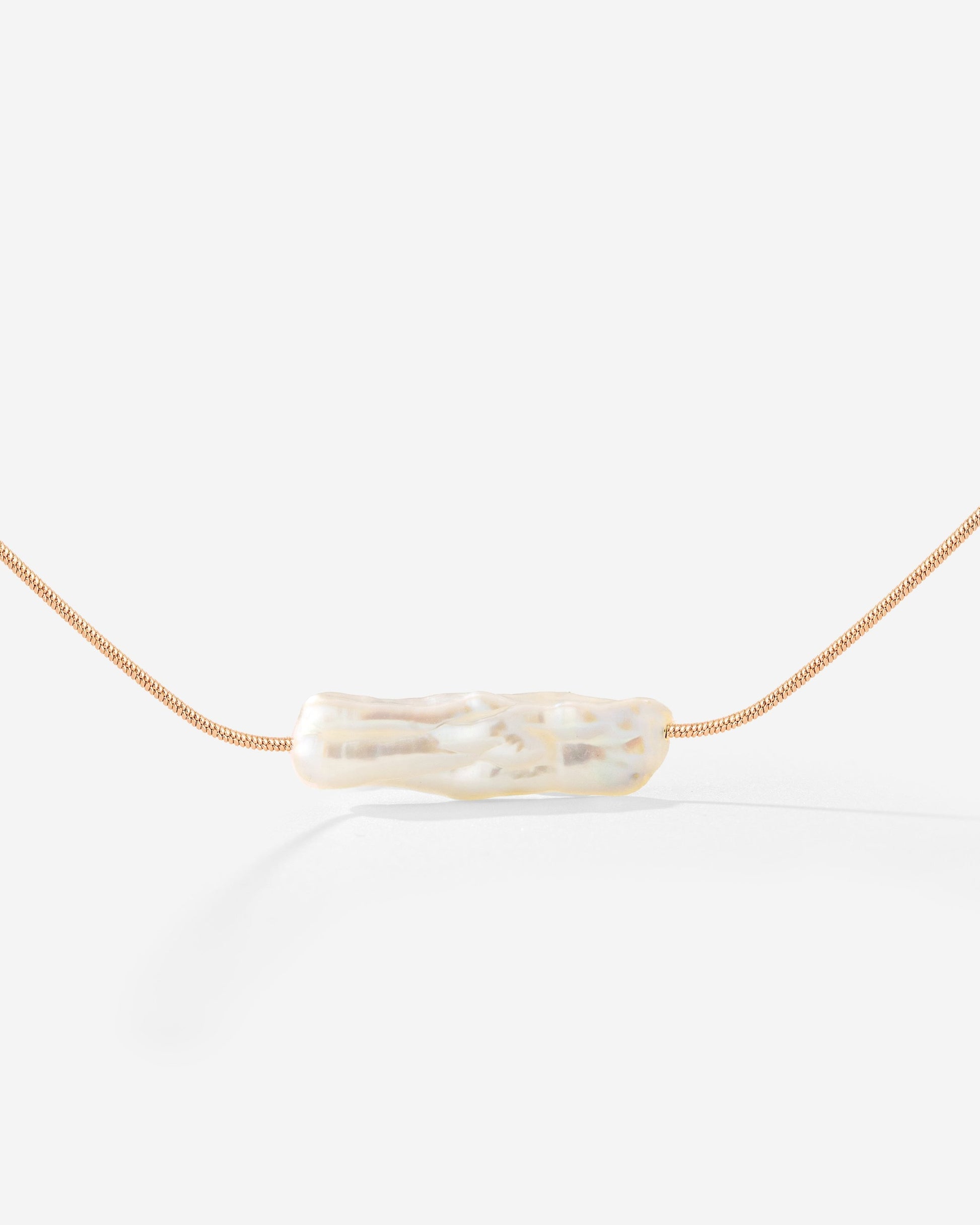 Luminous Pearl Choker Rose Gold