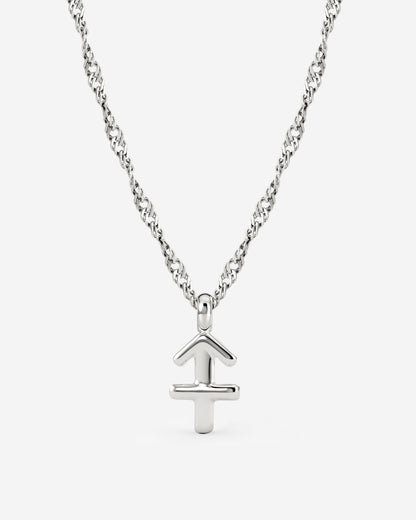 Sagittarius Bubble Necklace Silver