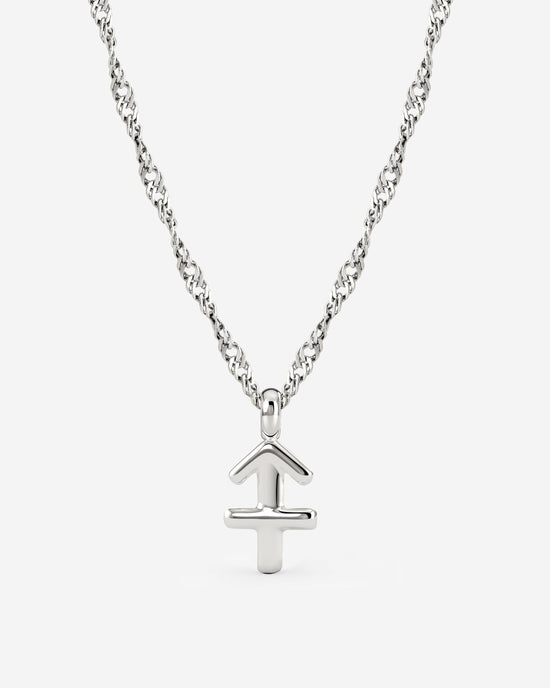 Sagittarius Bubble Necklace Silver