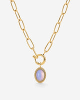 Opaline Oval Links Necklace Set gold