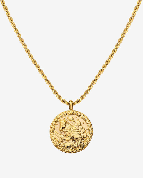 Zodiac Sign Necklace Gold