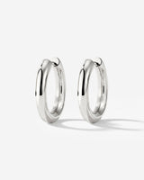 Chunky Hoopies Medium Silver