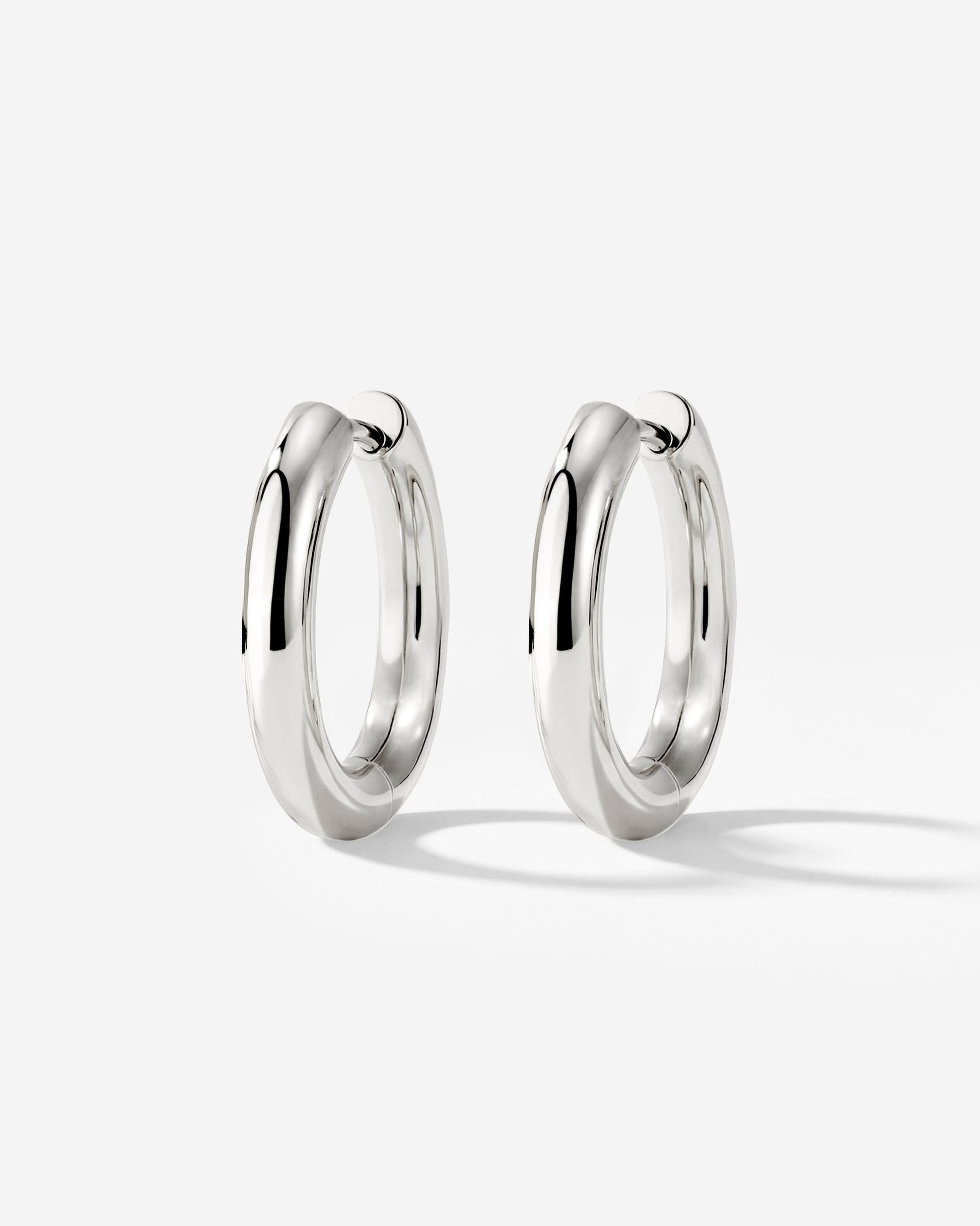 Chunky Hoopies Medium Silver