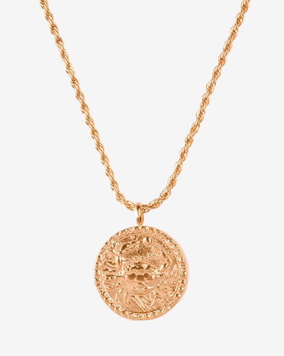 Zodiac Sign Necklace Rose Gold