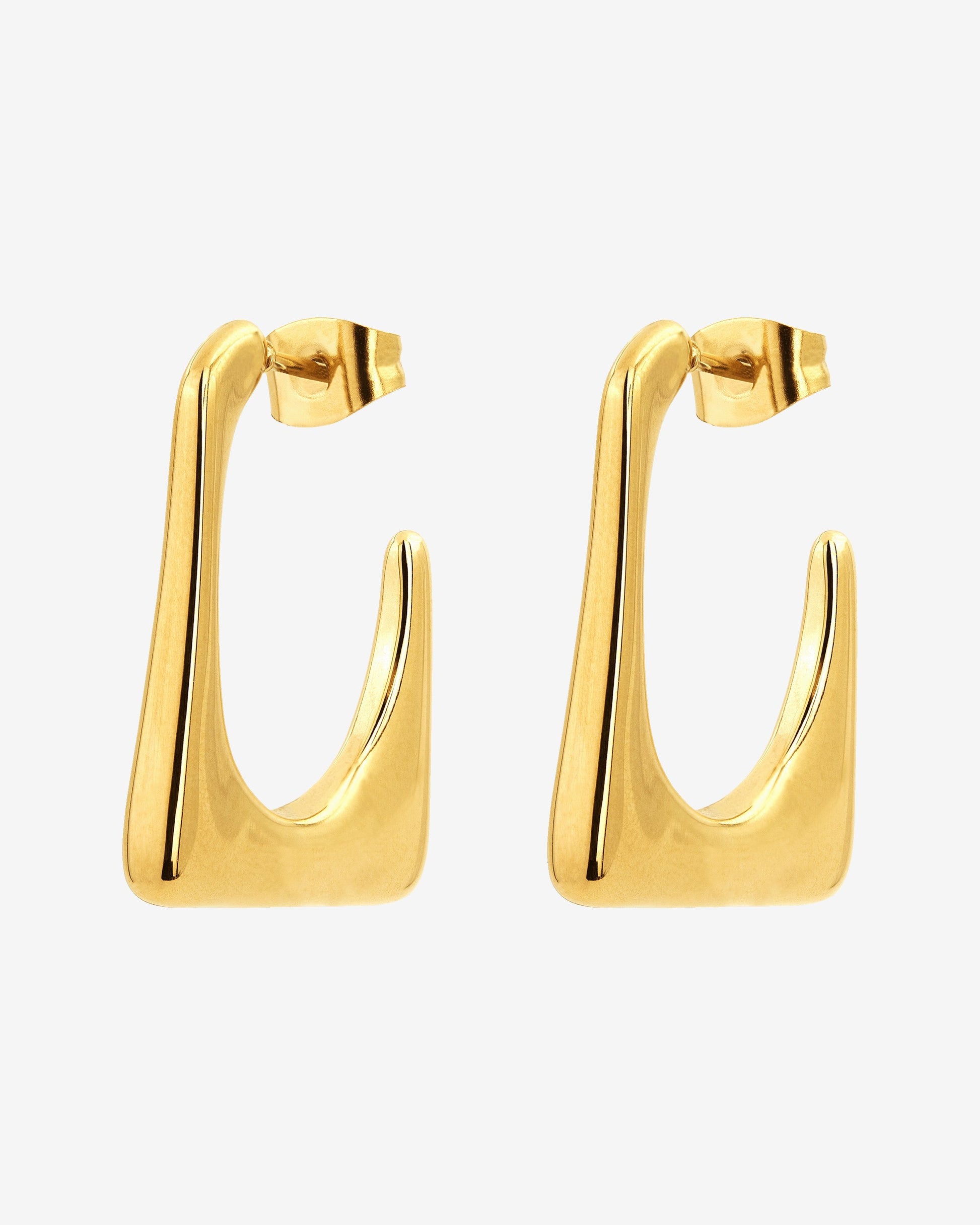 Rectangle Hoops Gold