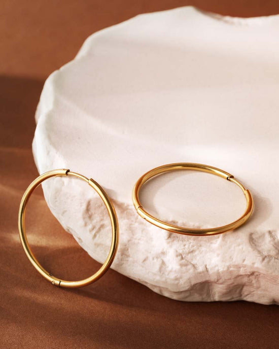 Extra Large Hoops Gold
