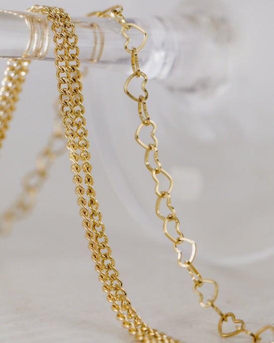 Curb Chain Double Bracelet Silver