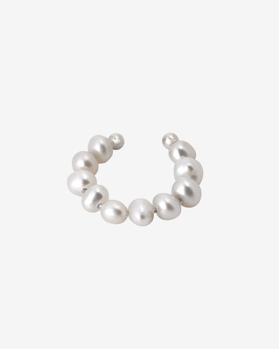 Pippo Pearl Ear Cuff Silver