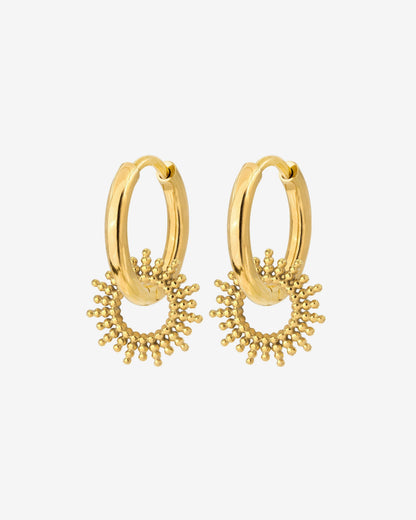 Sunny Hoop Set Small gold