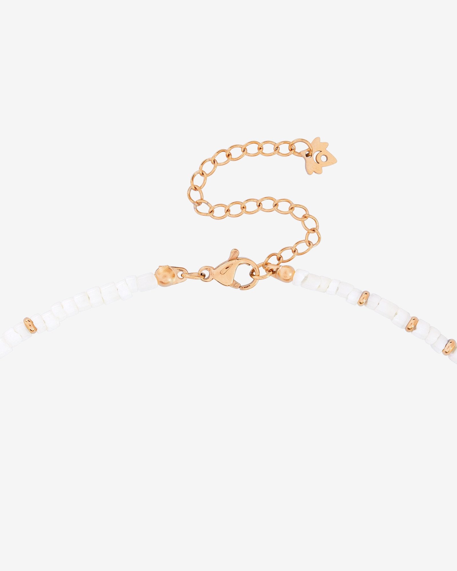 Puka Shell Necklace Rose Gold