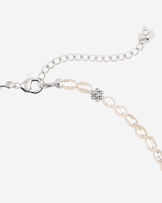 Blossom Pearl Choker Silver