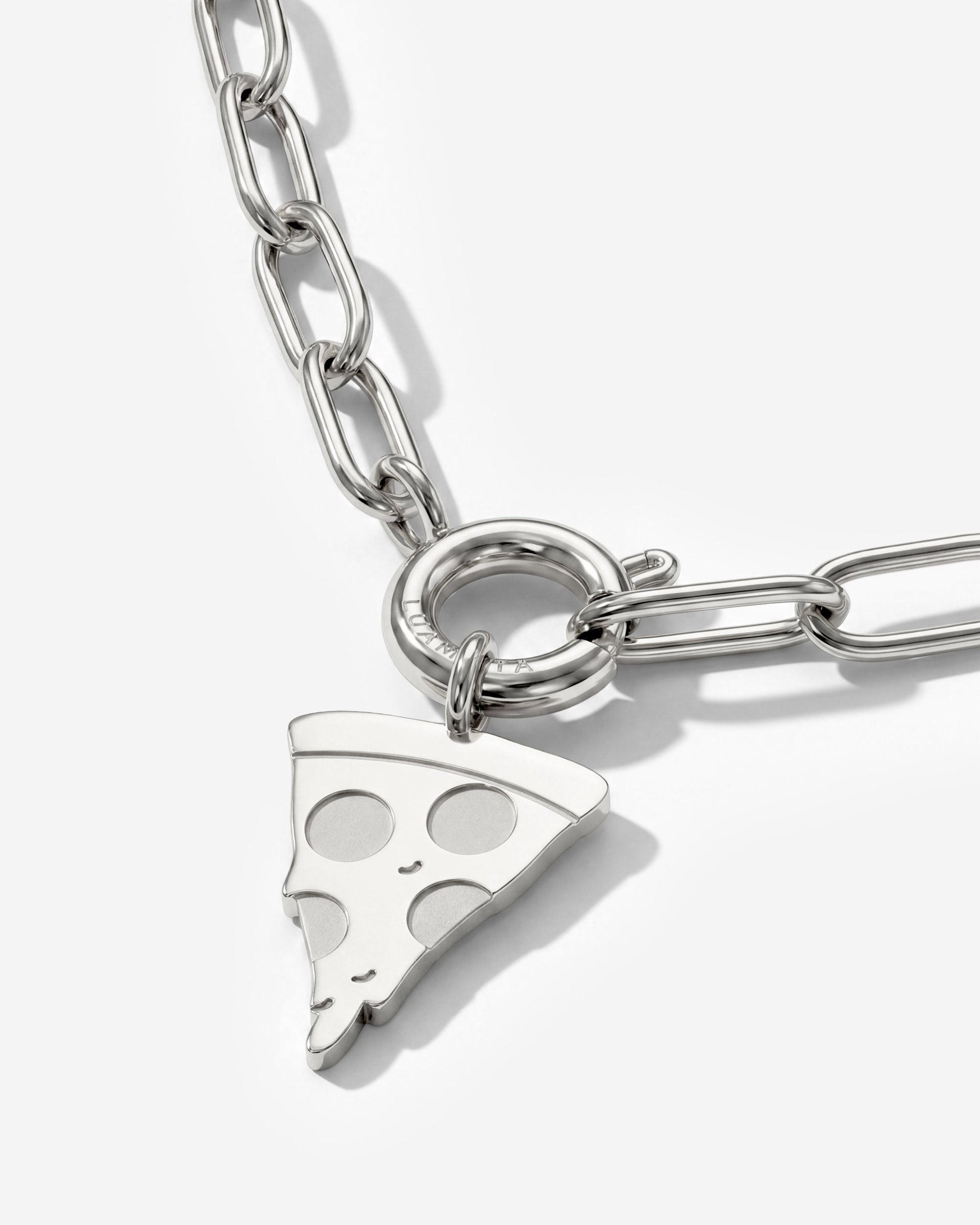 Bella Pizza Oval Links Necklace Set