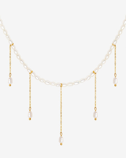 Lolas Love Pearl Power Necklace gold