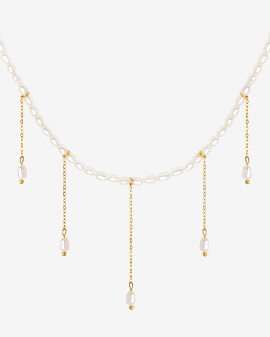 Lolas Love Pearl Power Necklace gold
