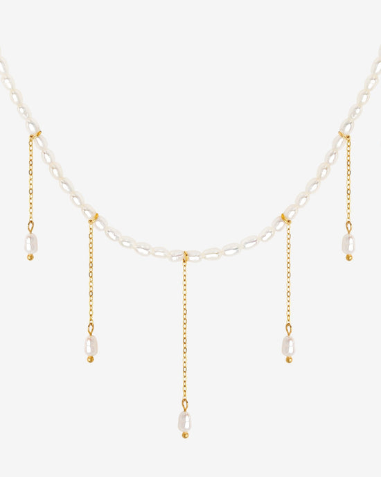 Lolas Love Pearl Power Necklace gold