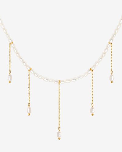 Lolas Love Pearl Power Necklace Gold