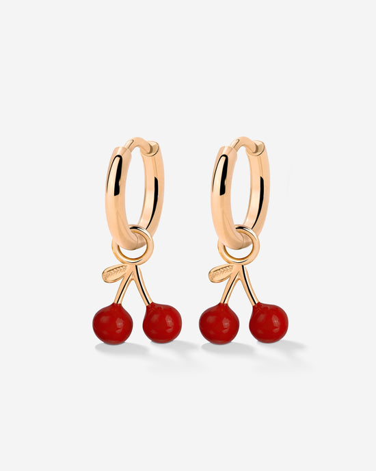 Very Cherry Hoop Set Baby Rose Gold