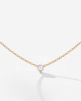 Solitaire Stone Choker Rose Gold