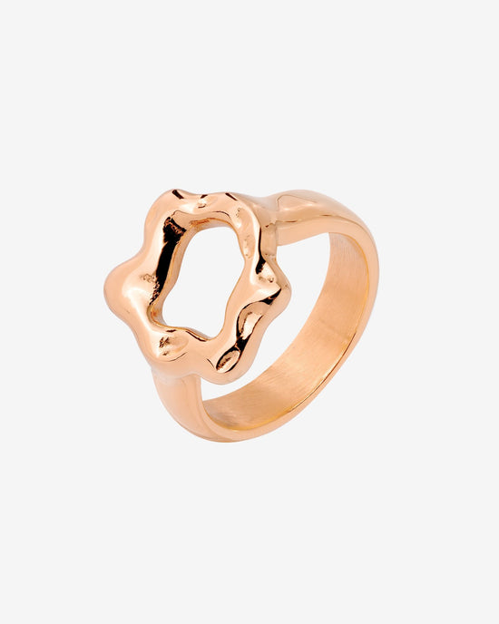 Melting Donut Ring Rose Gold
