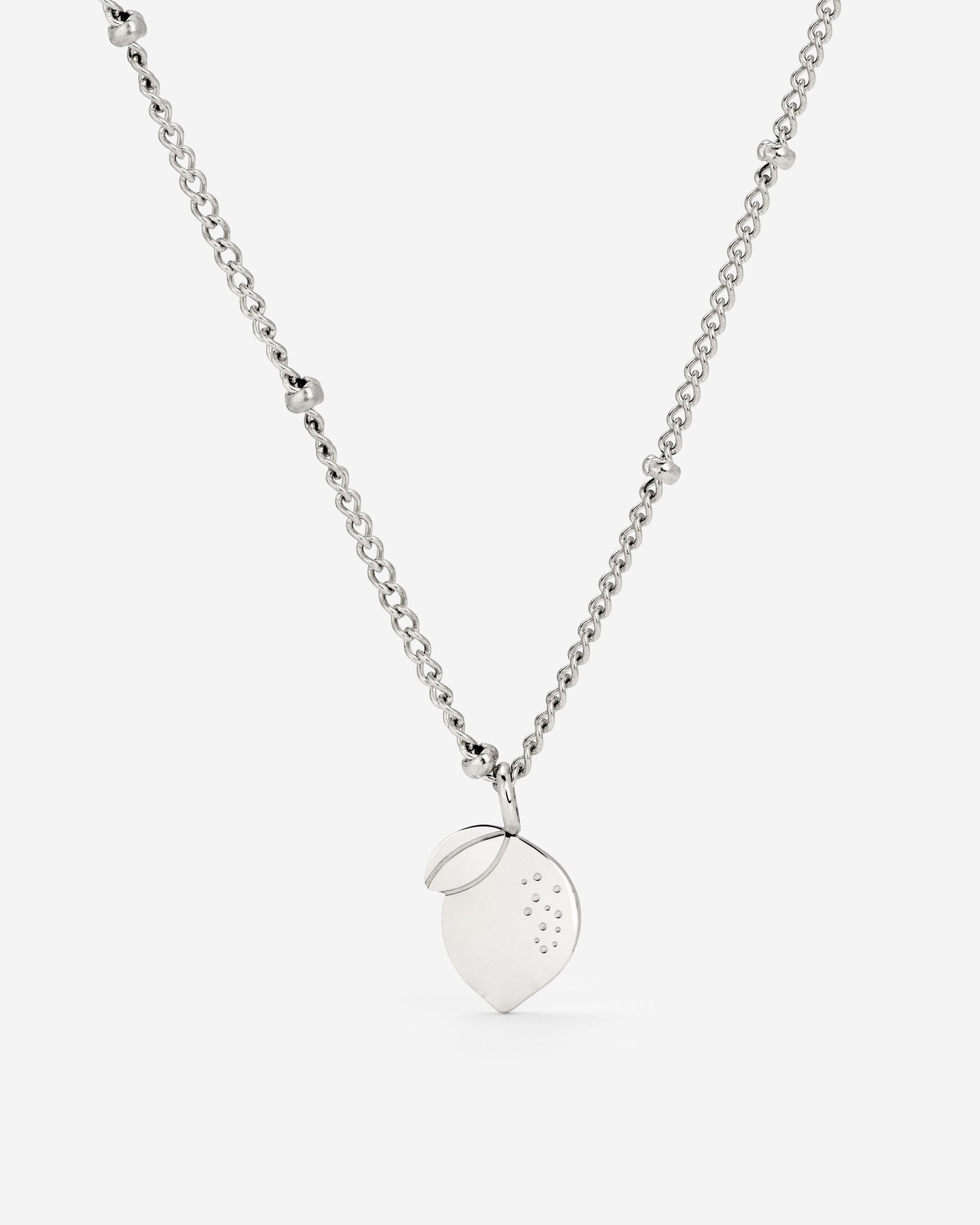 When Life gives you Lemons Necklace Silver