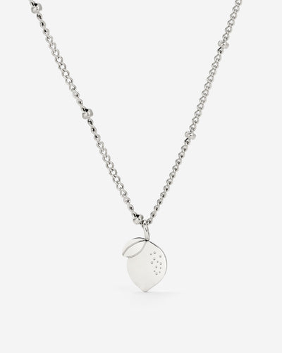 When Life gives you Lemons Necklace Silver