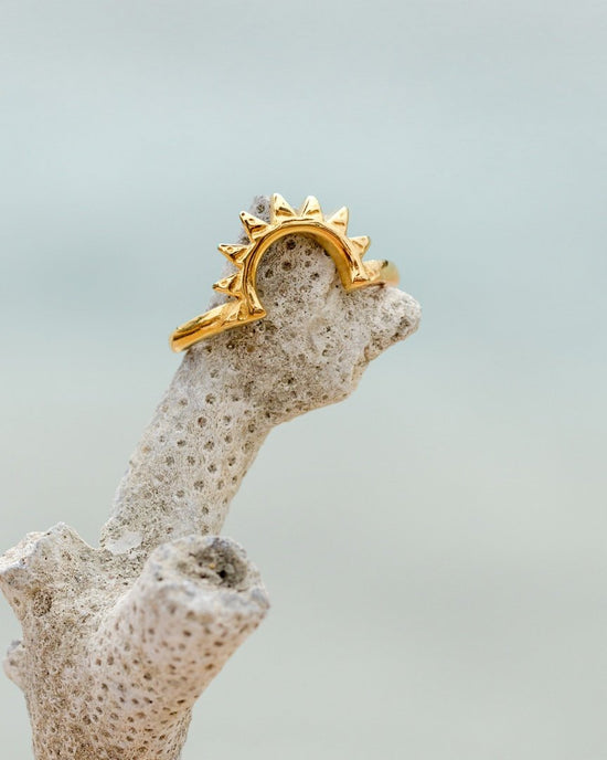 Sun Ray Ring Gold
