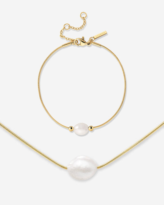 Minimalist Pearl Bundle gold