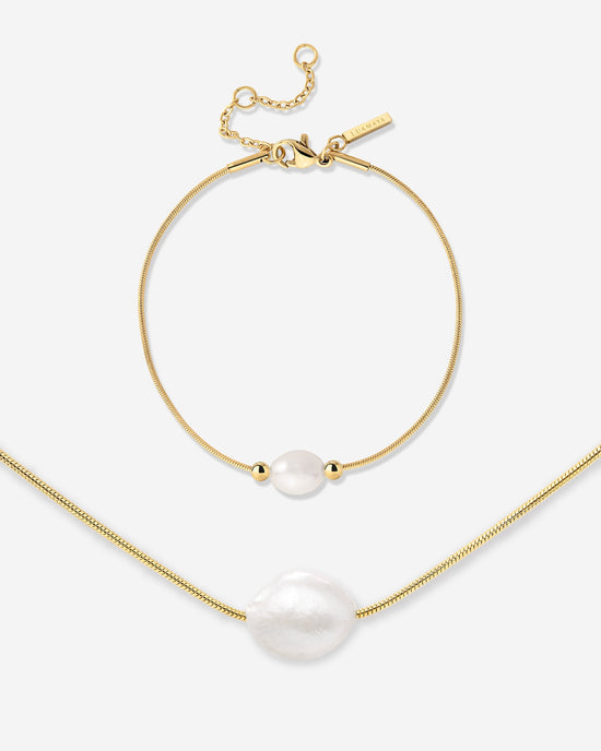 Minimalist Pearl Bundle Gold