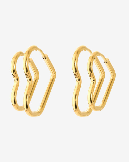 Heartily Hoop Set Gold