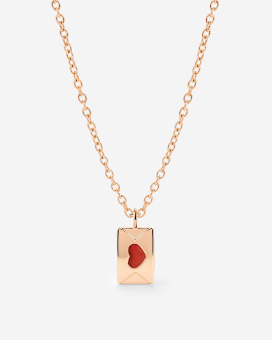 Love Letter Necklace Rose Gold