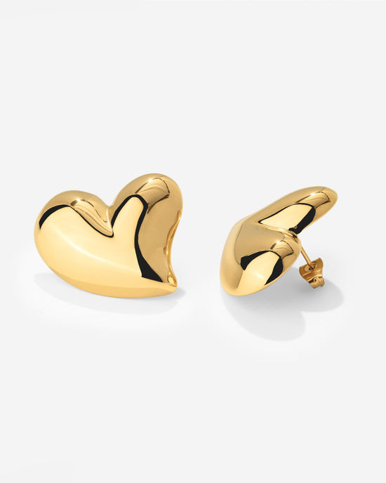 Heartie Studs Gold