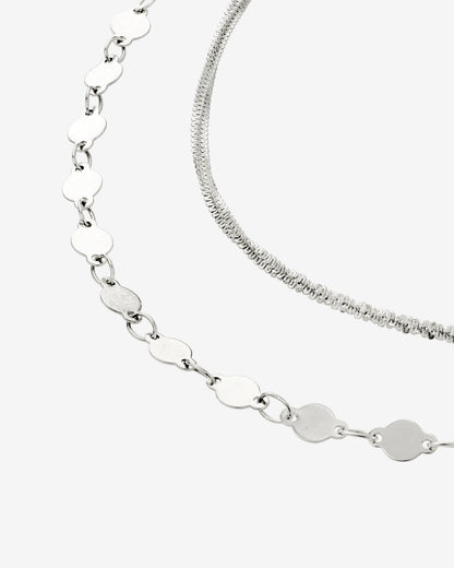 Timeless Ties Necklace Silver