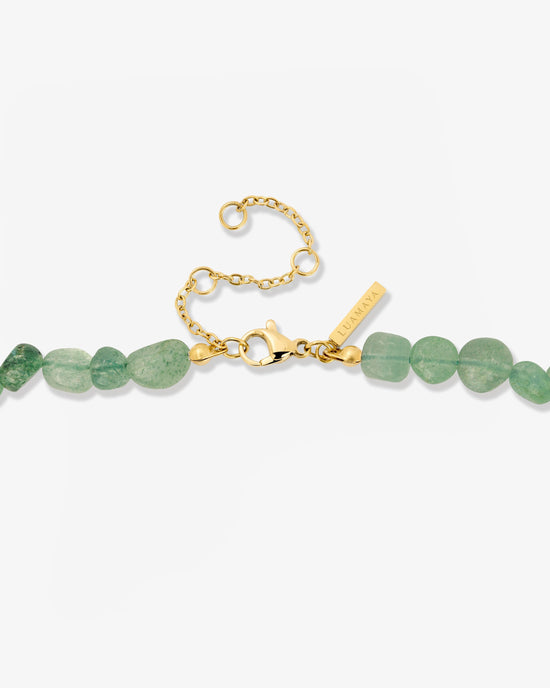 Sea Glass Necklace Gold