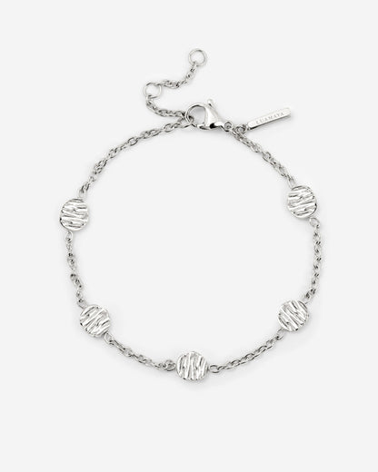 Boho Coin Bracelet Silver