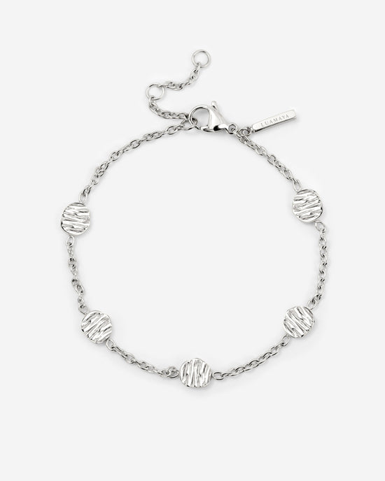 Boho Coin Bracelet Silver