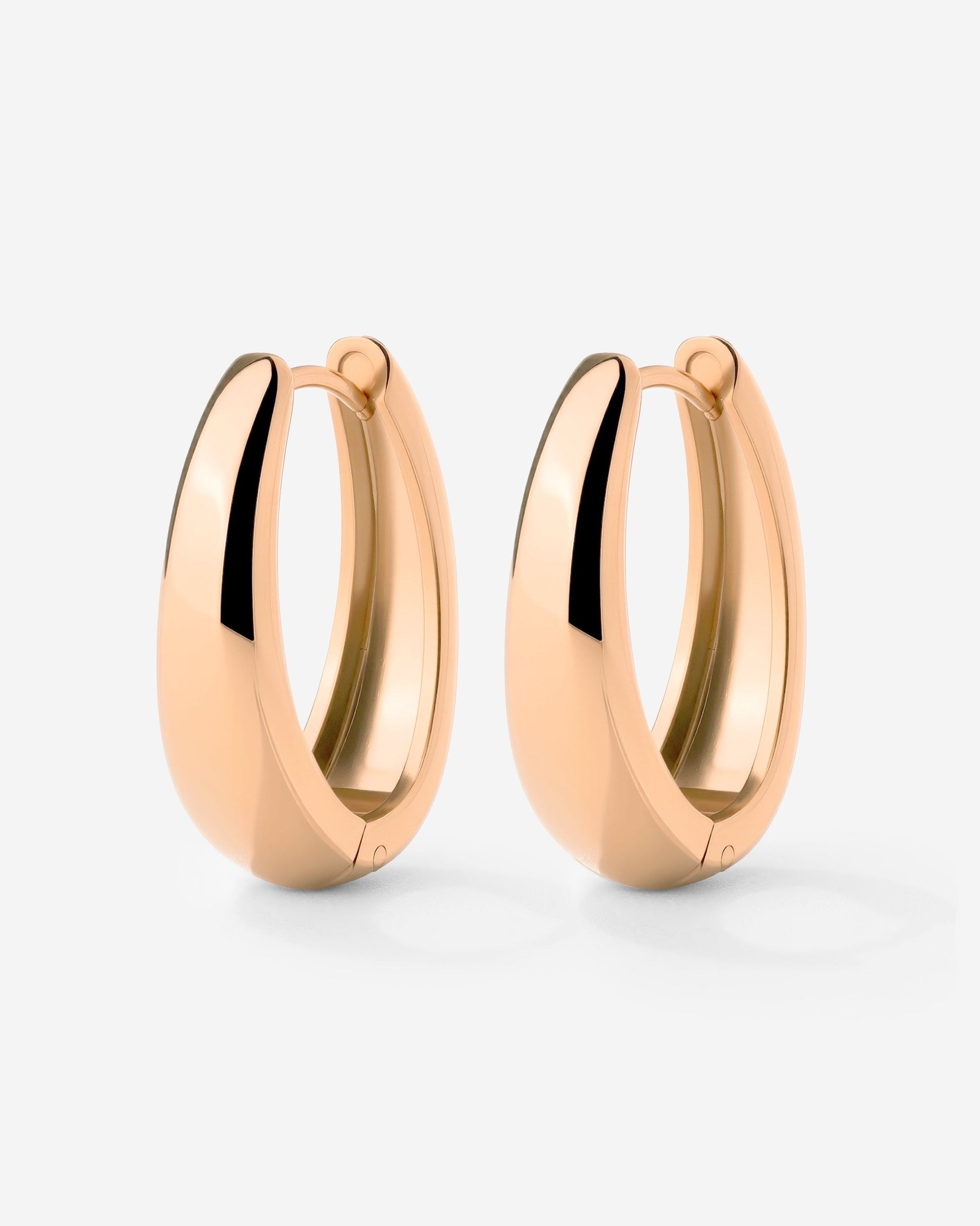 Seeker Hoops Medium Rose Gold