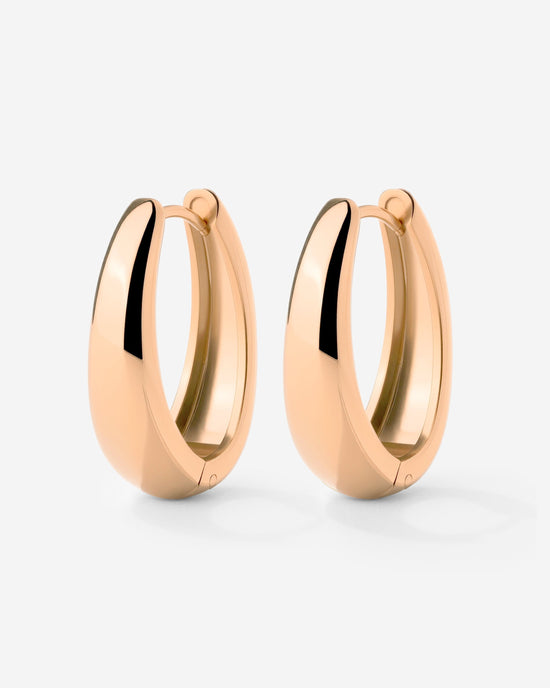 Seeker Hoops Medium Rose Gold