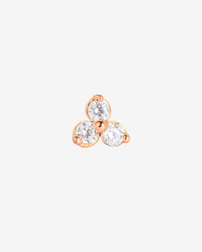Sparkle Piercing Stud Rose Gold