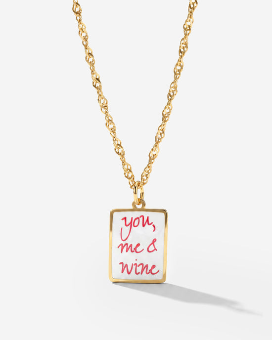You, me & wine Necklace